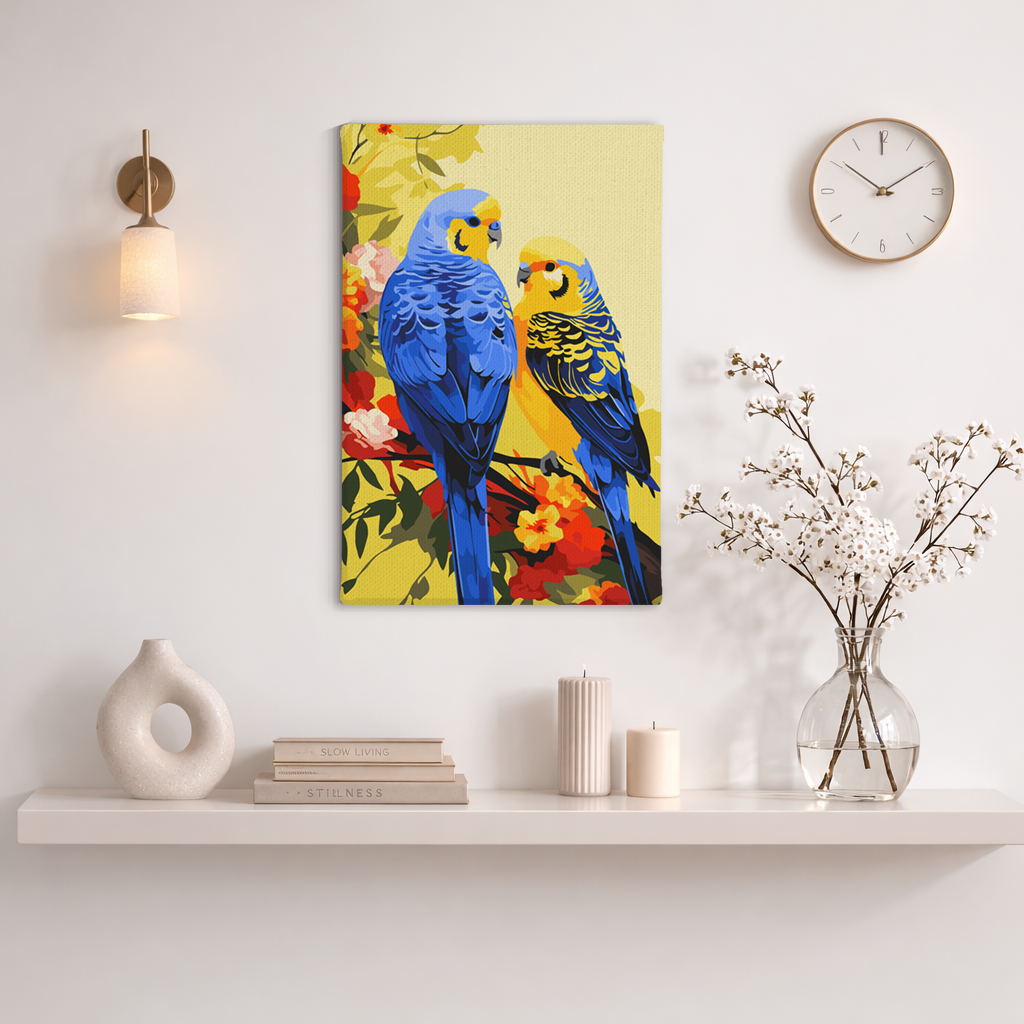 Blooming Branch Birdies - Paint By Numbers Kit