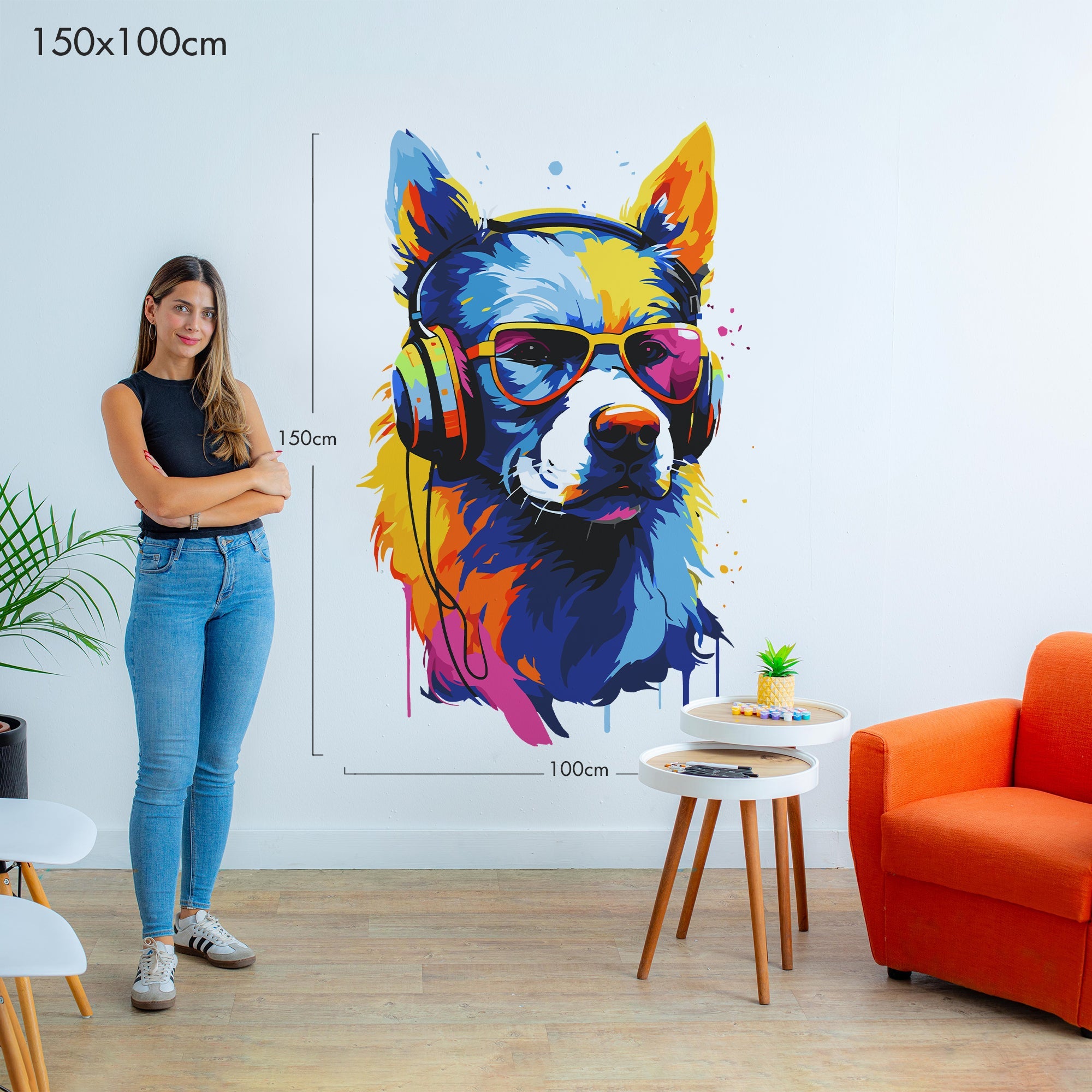 Master DJ Dog - Murals by Numbers Kit