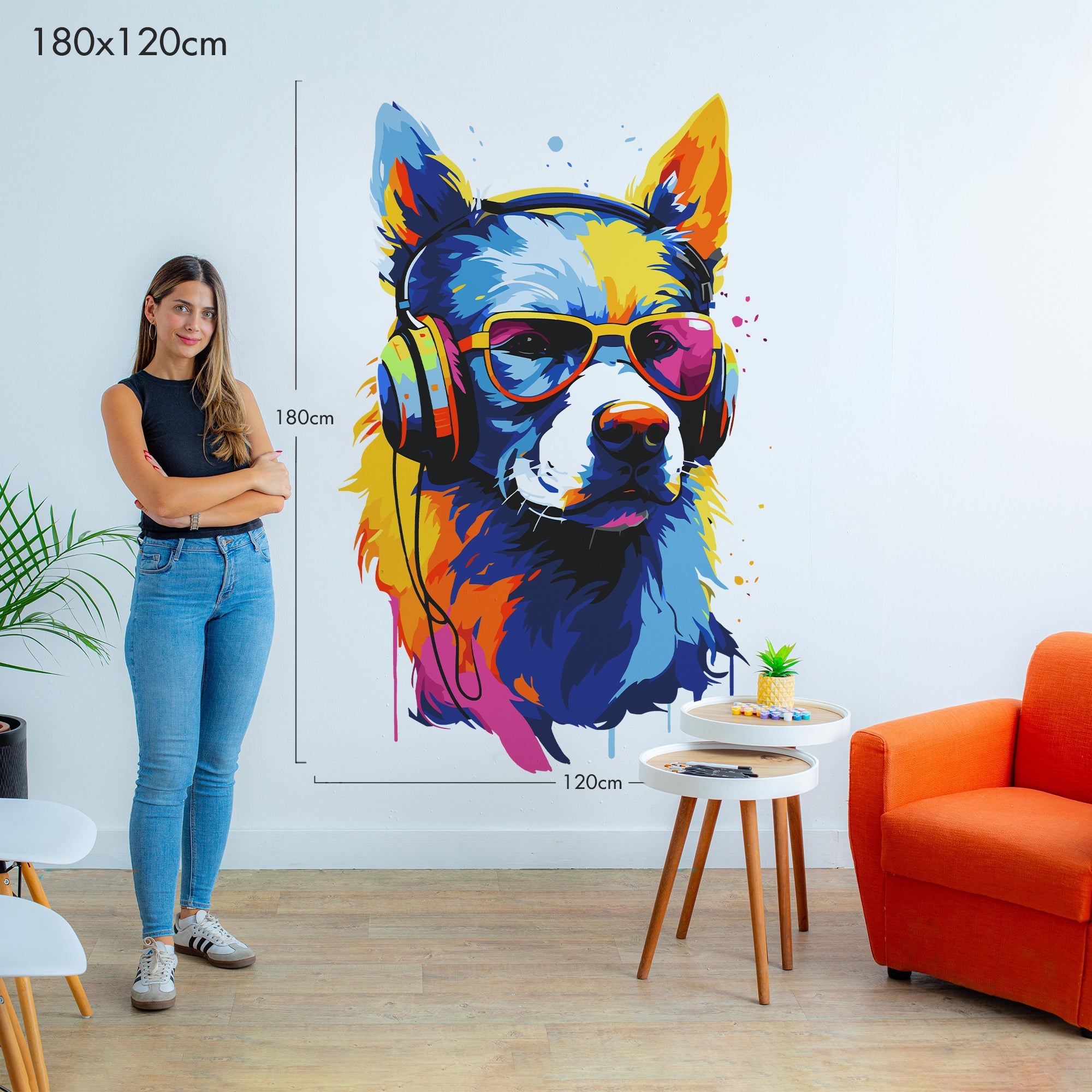 Master DJ Dog - Murals by Numbers Kit