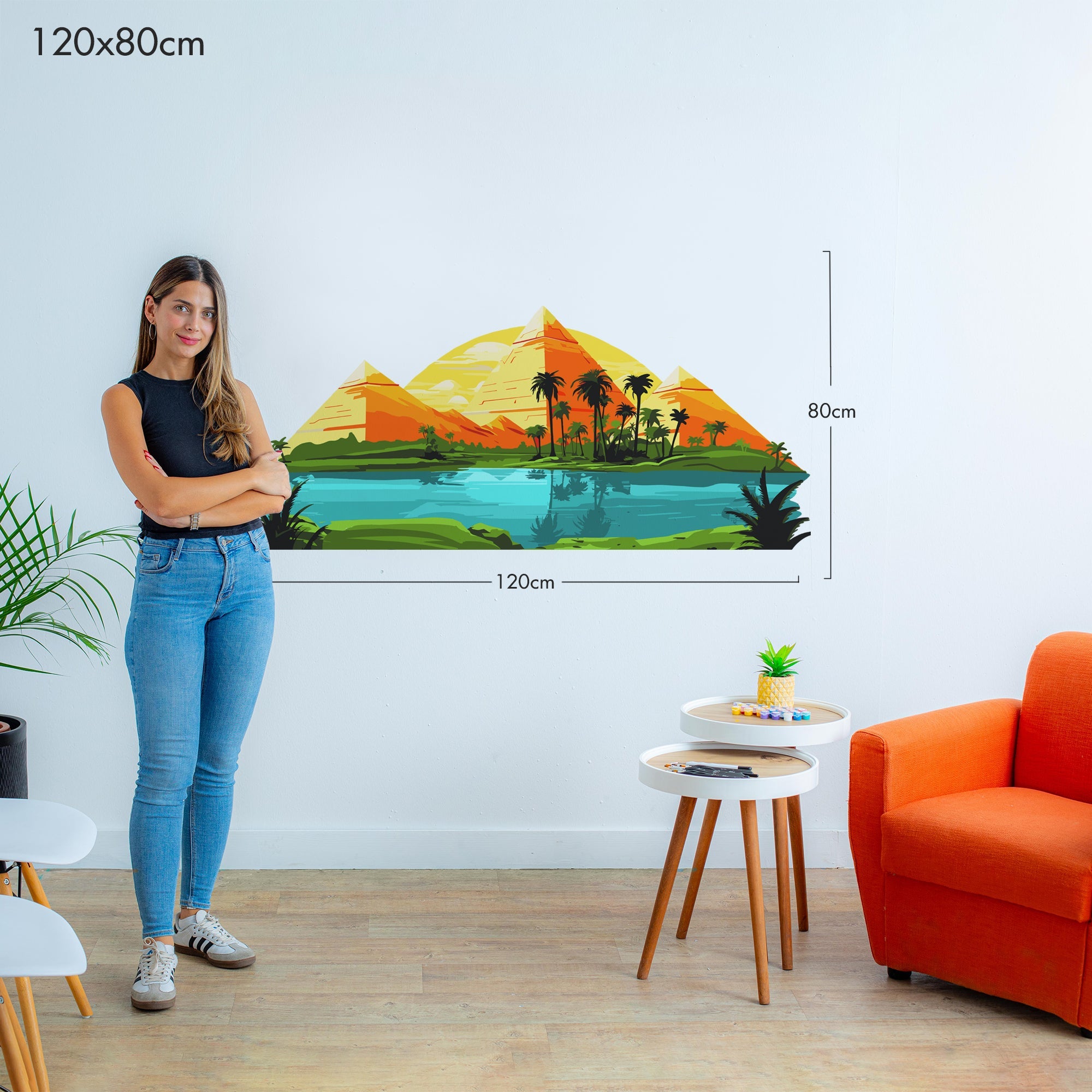 Pyramids of Egypt - Murals by Numbers Kit