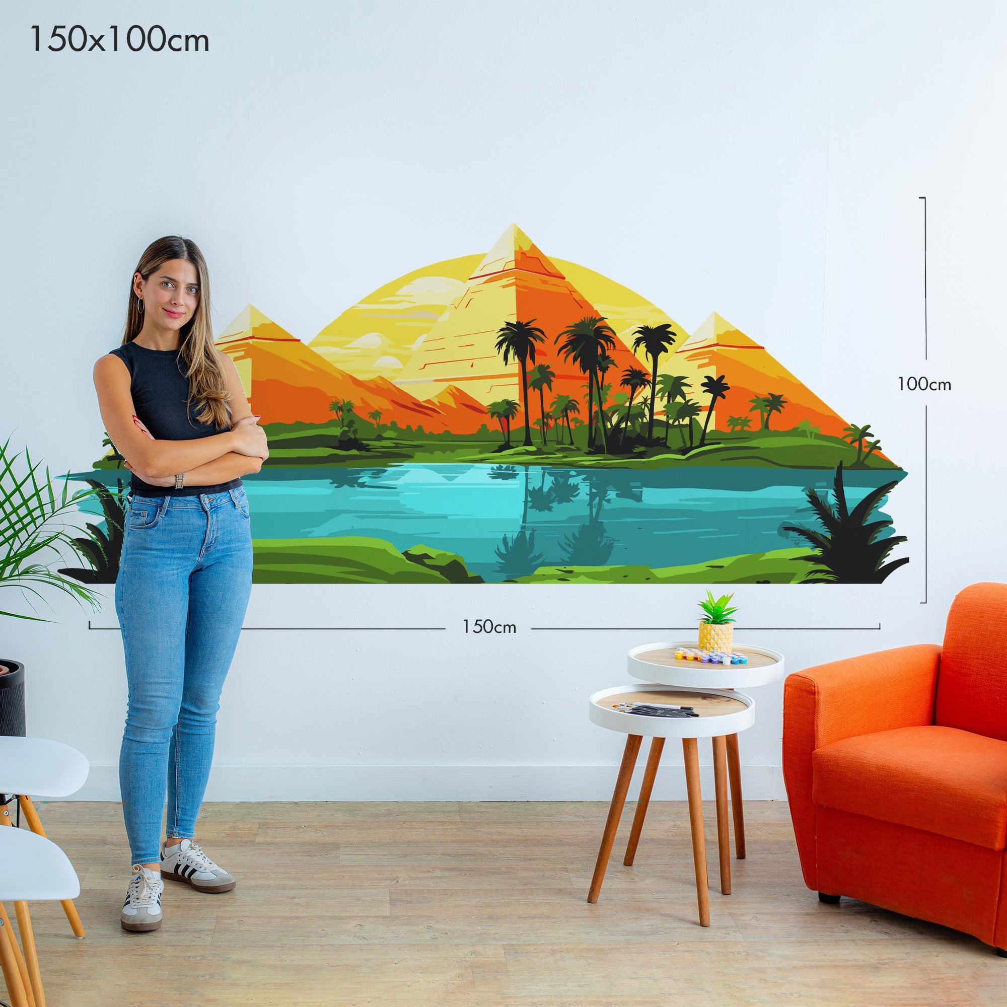 Pyramids of Egypt - Murals by Numbers Kit