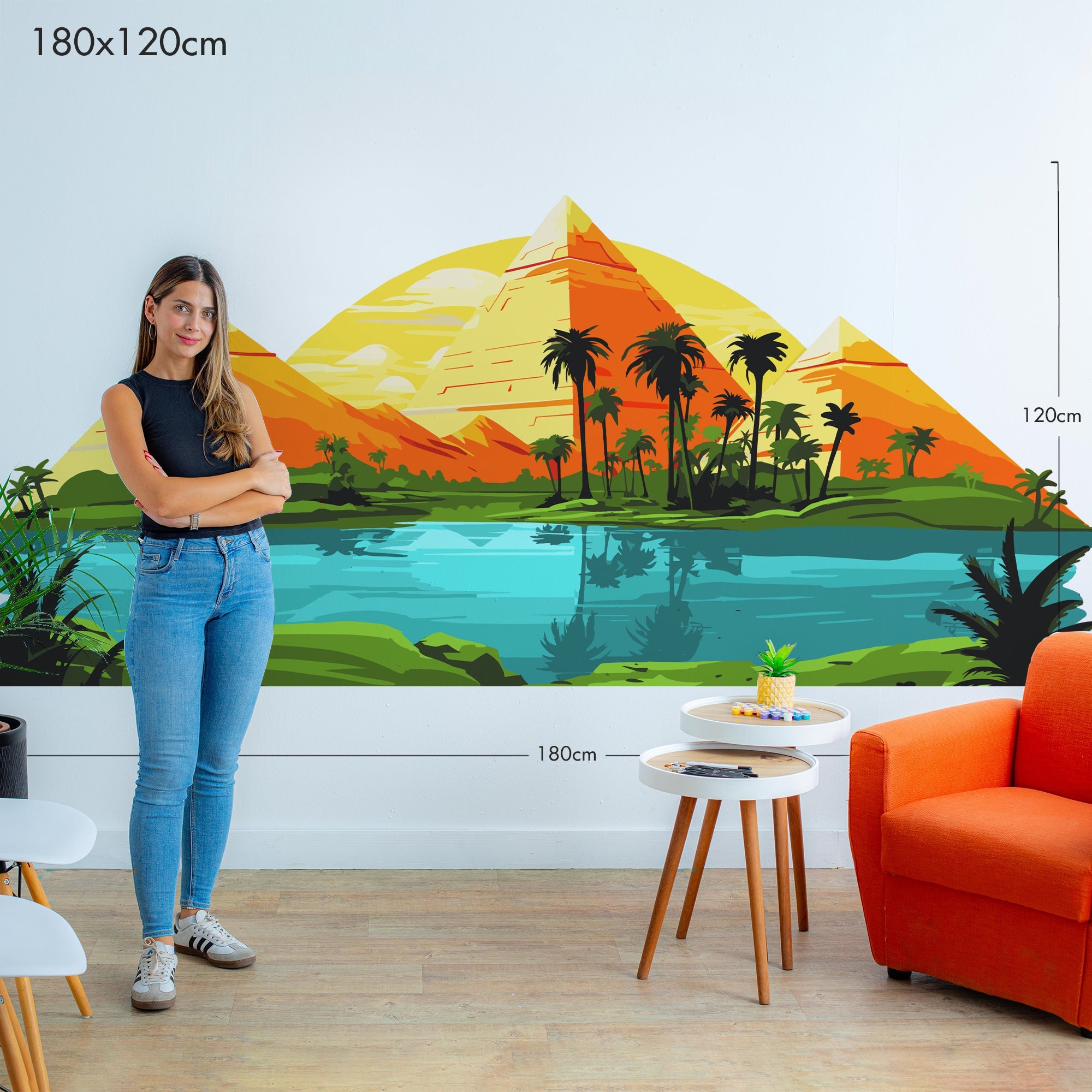 Pyramids of Egypt - Murals by Numbers Kit