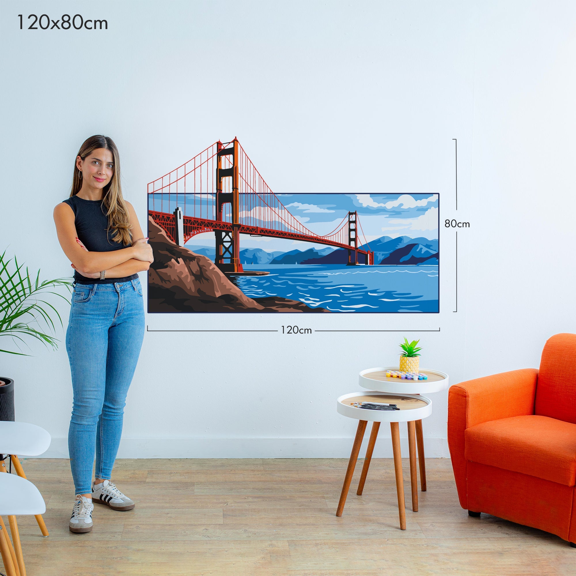 Golden Gate Bridge - Murals by Numbers Kit