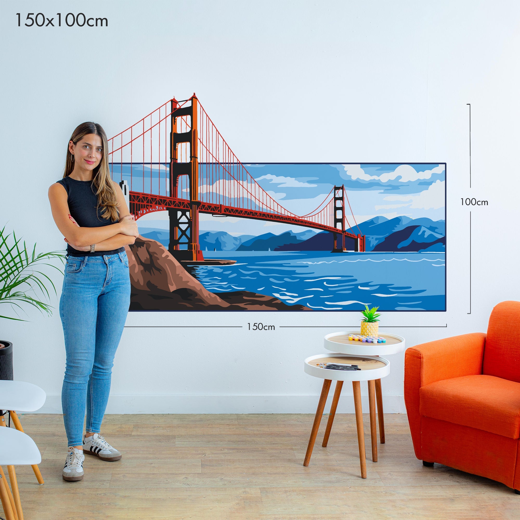Golden Gate Bridge - Murals by Numbers Kit
