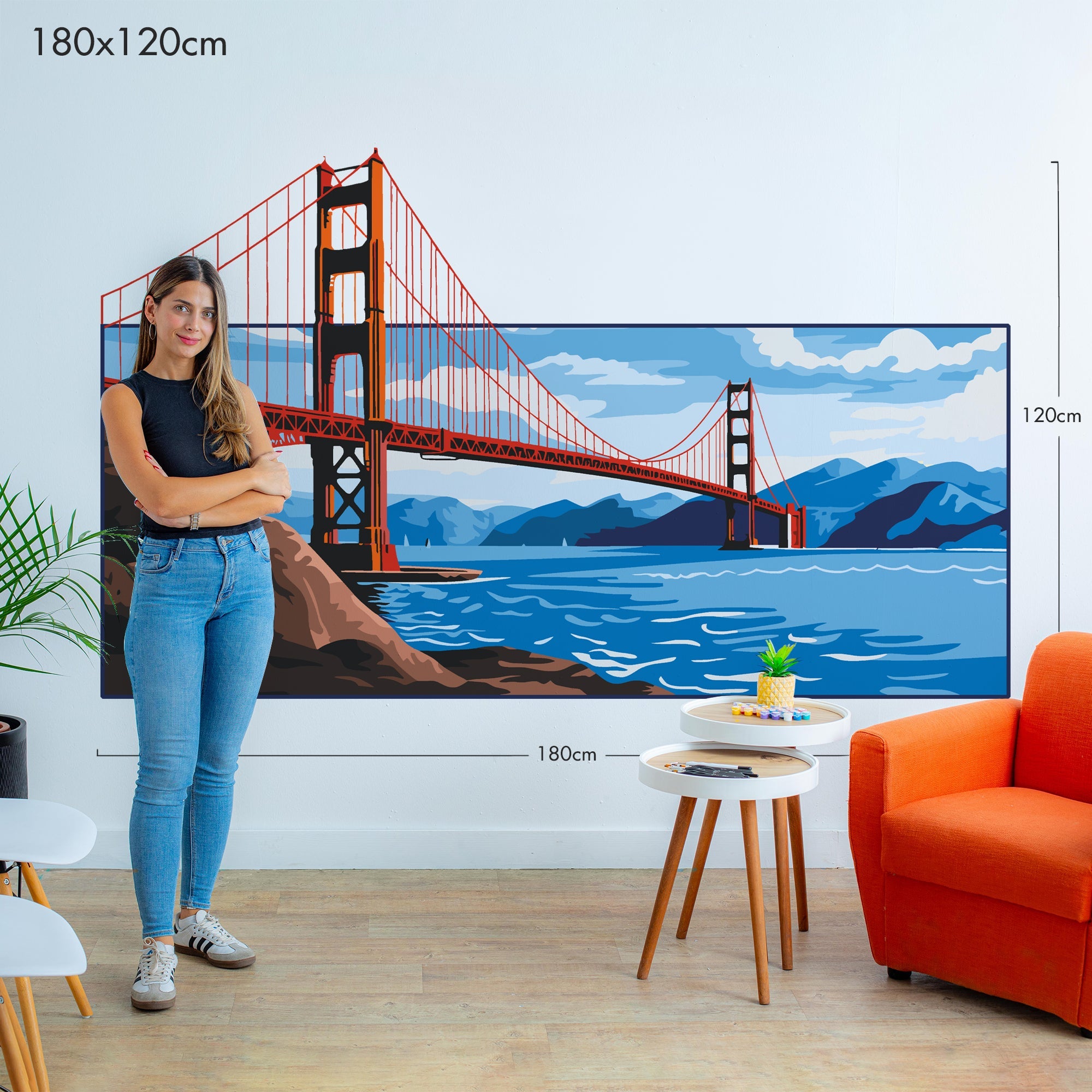 Golden Gate Bridge - Murals by Numbers Kit