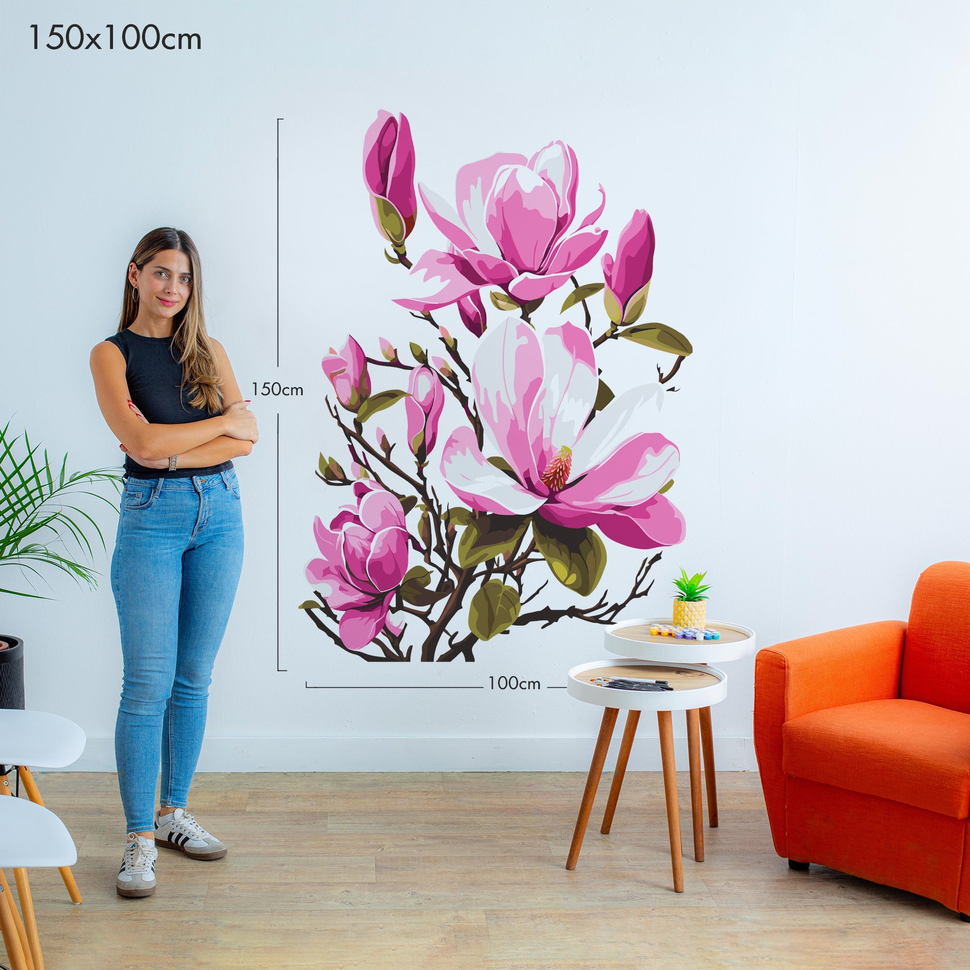 Blooming Tree Branch - Murals by Numbers Kit