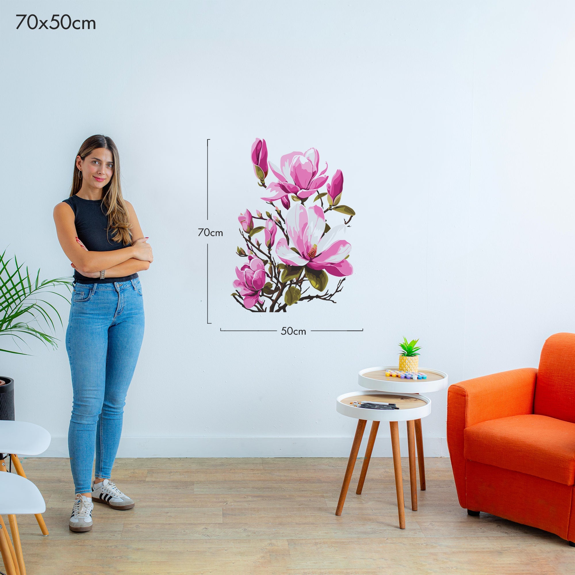 Blooming Tree Branch - Murals by Numbers Kit