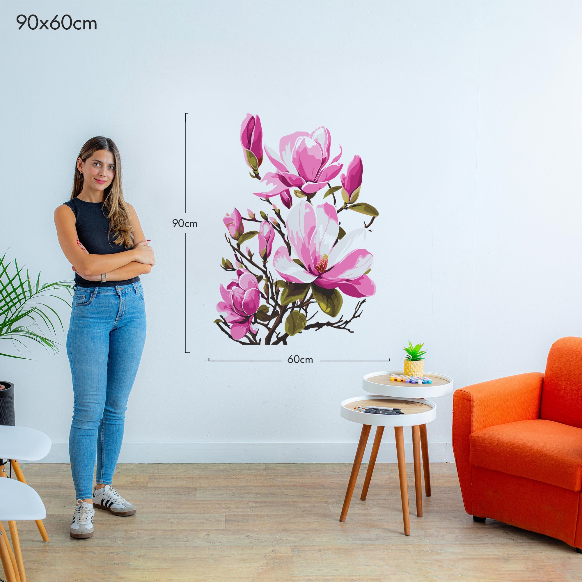 Blooming Tree Branch - Murals by Numbers Kit