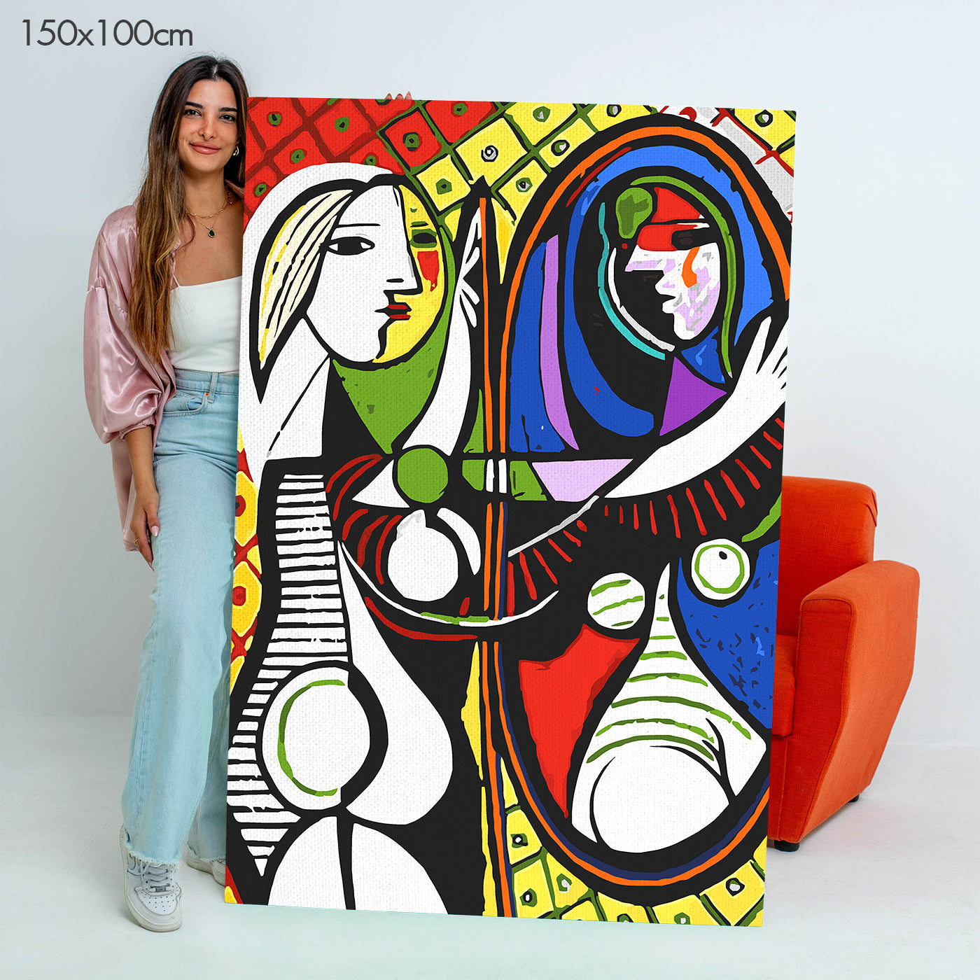 Girl Before a Mirror by Pablo Picasso - Paint By Numbers Kit