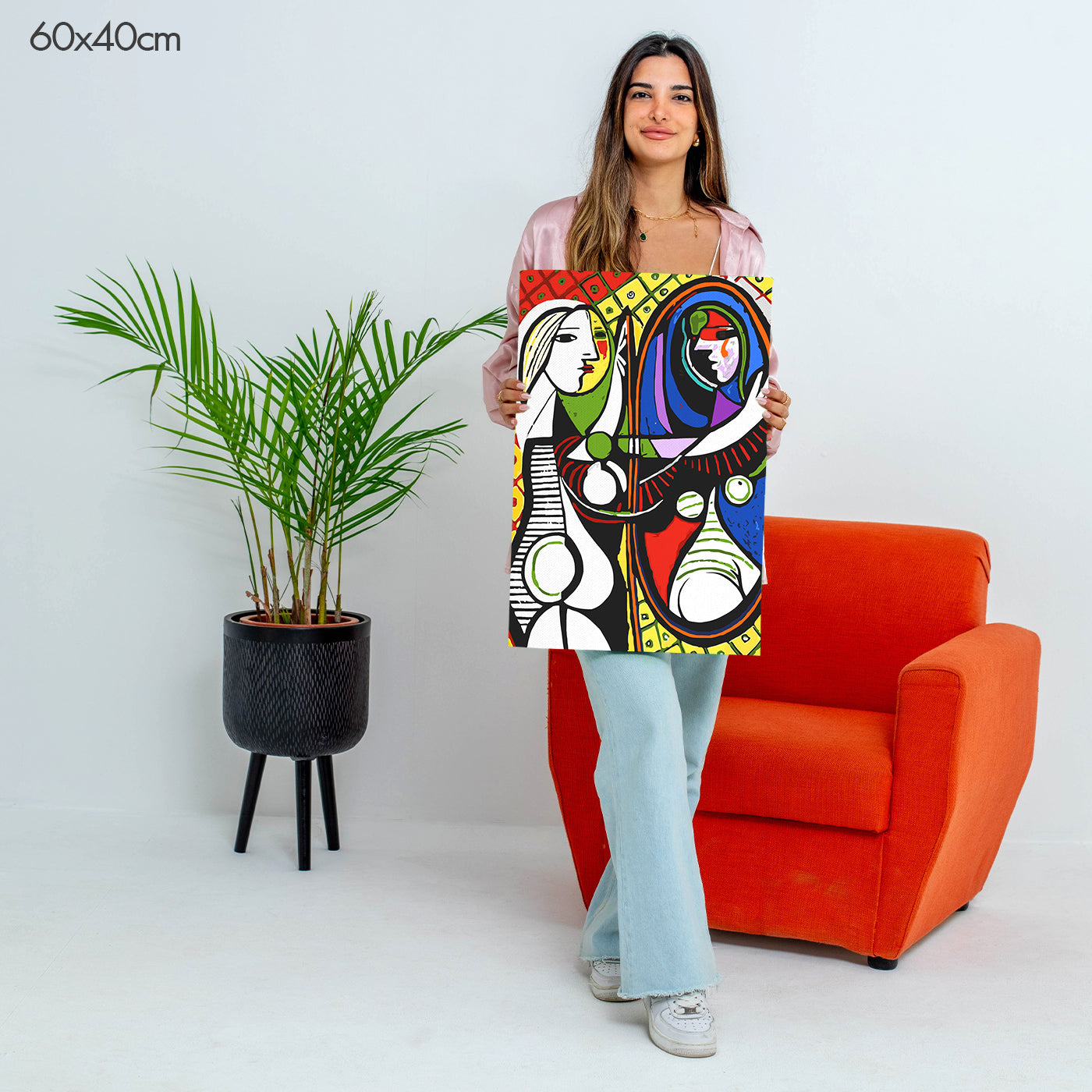 Girl Before a Mirror by Pablo Picasso - Paint By Numbers Kit