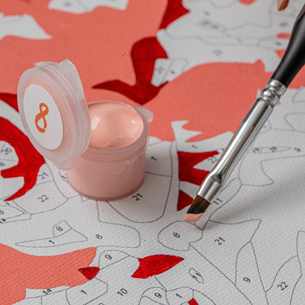 Blooming Tree Branch - Paint By Numbers Kit