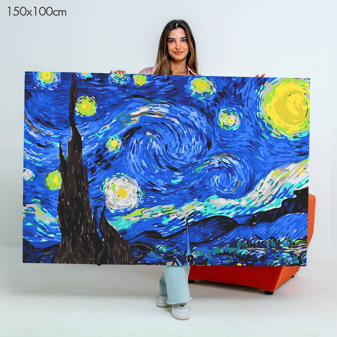 Starry Night by Vincent Van Gogh - Paint by Numbers Kit