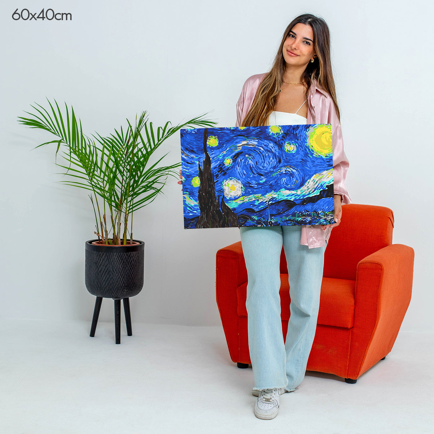 Starry Night by Vincent Van Gogh - Paint by Numbers Kit
