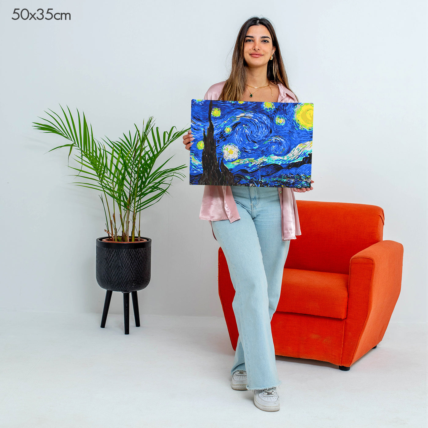 Starry Night by Vincent Van Gogh - Paint by Numbers Kit