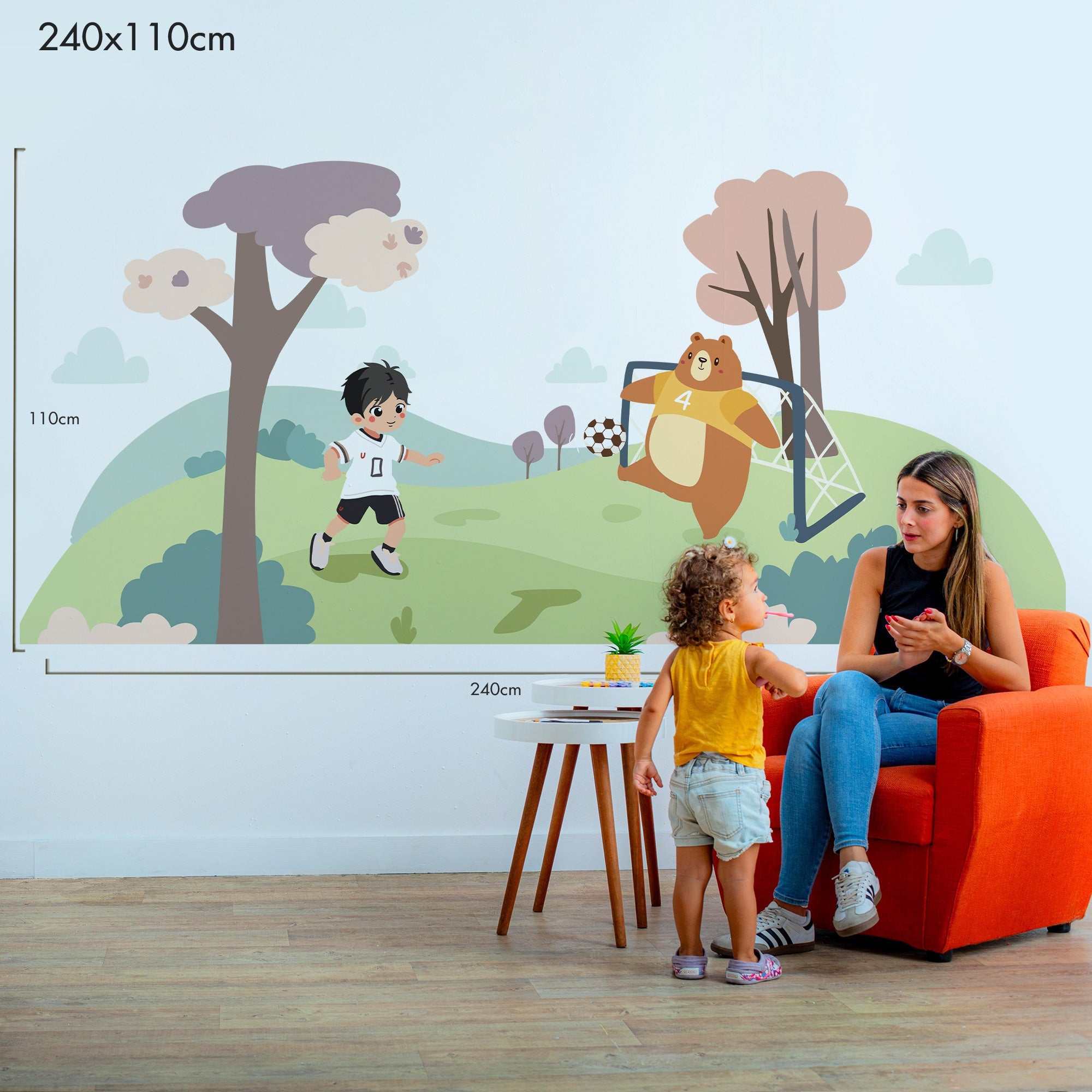Soccer in Dreamland - Murals by Numbers Kit