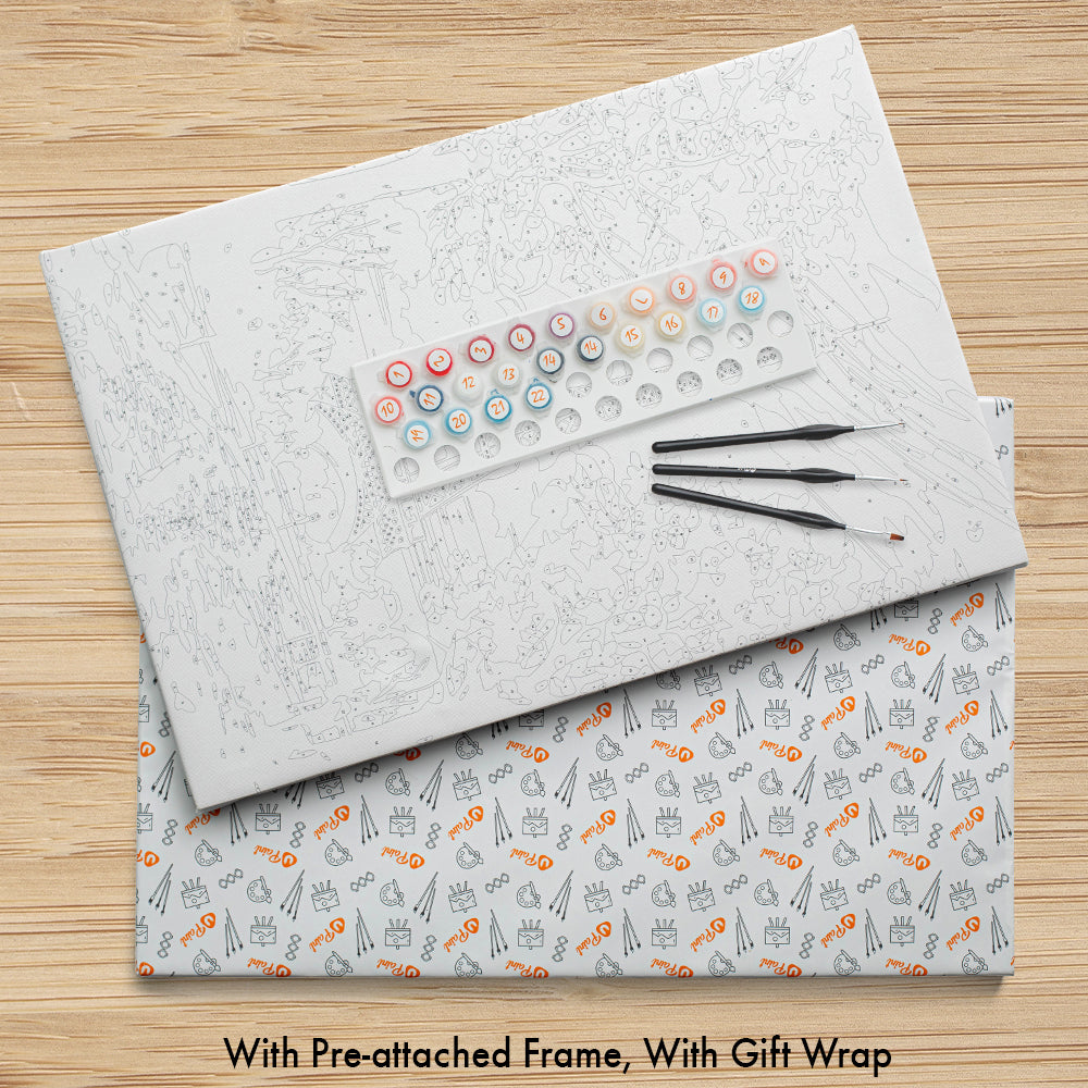 Blooming Tree Branch - Paint By Numbers Kit