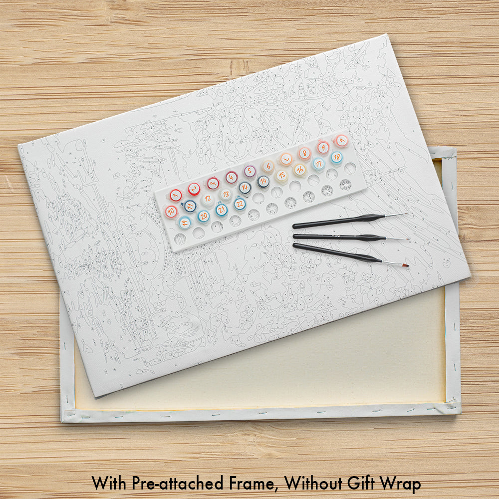 Blooming Tree Branch - Paint By Numbers Kit