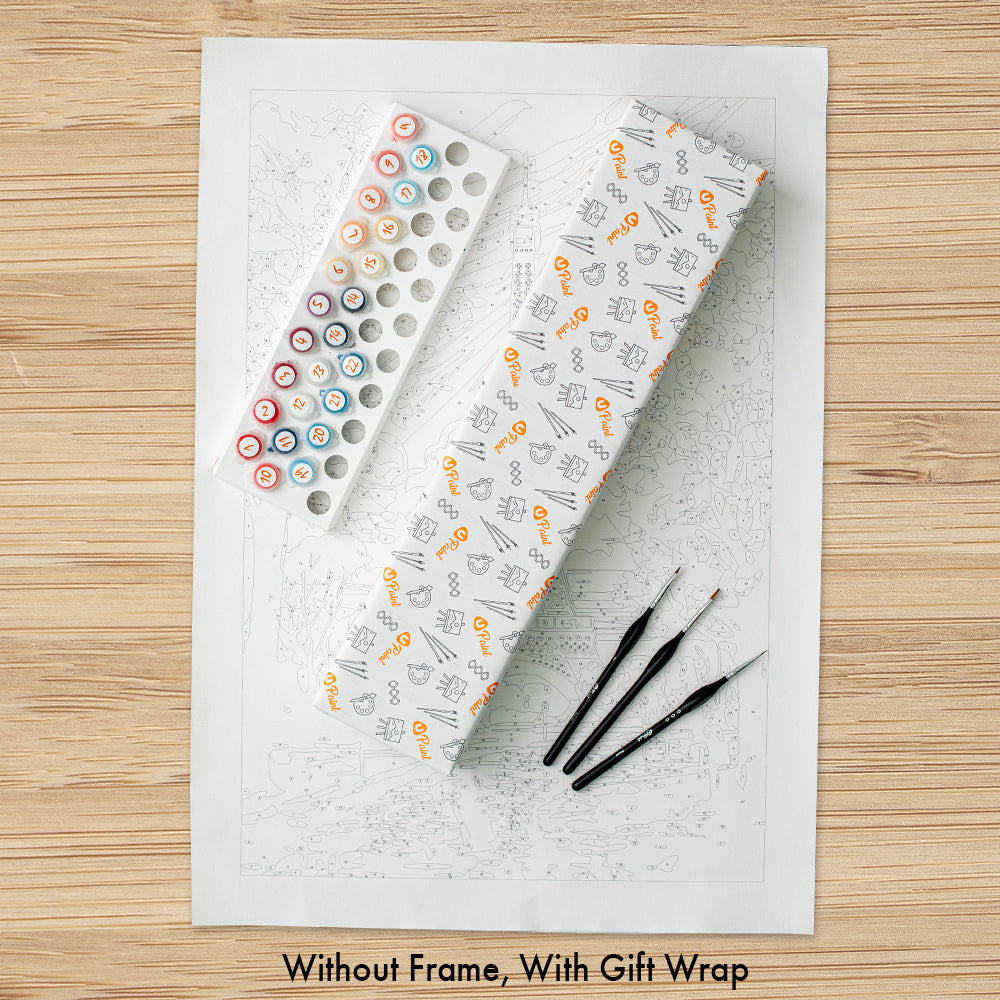 Blooming Tree Branch - Paint By Numbers Kit