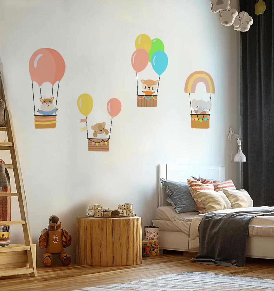 A Balloon Ride with Friends - Murals by Numbers Kit