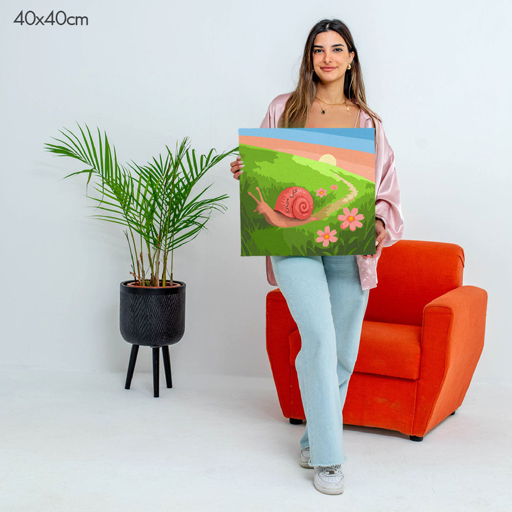 At My Own Pace | على مهلي  - Point à la Lynn Exclusive Collection Paint By Numbers Kit