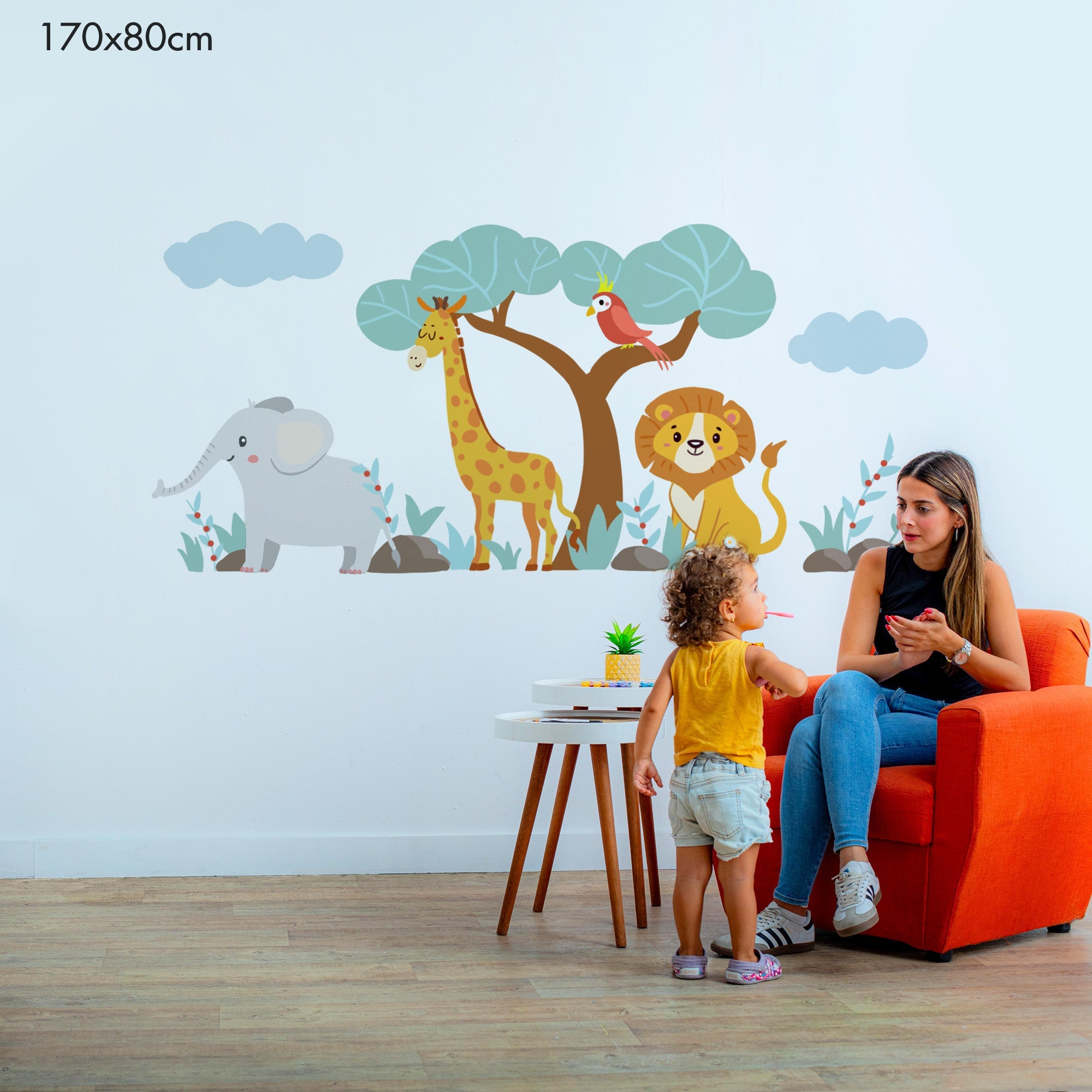 Safari Friends Jungle Adventure - Murals by Numbers Kit