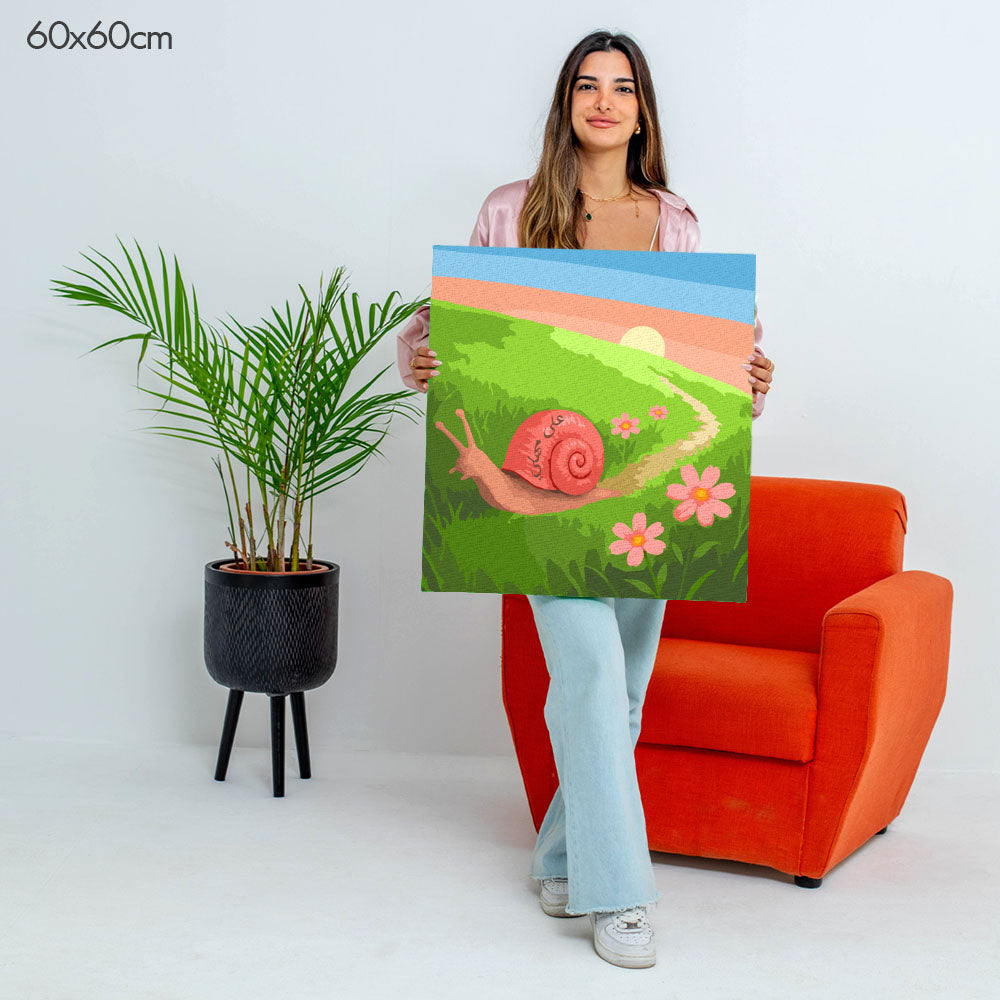 At My Own Pace | على مهلي  - Point à la Lynn Exclusive Collection Paint By Numbers Kit