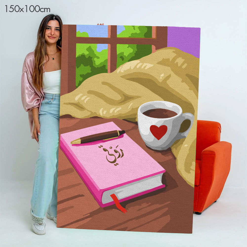 Slow Down | رَوّقي  - Point à la Lynn Exclusive Collection Paint By Numbers Kit