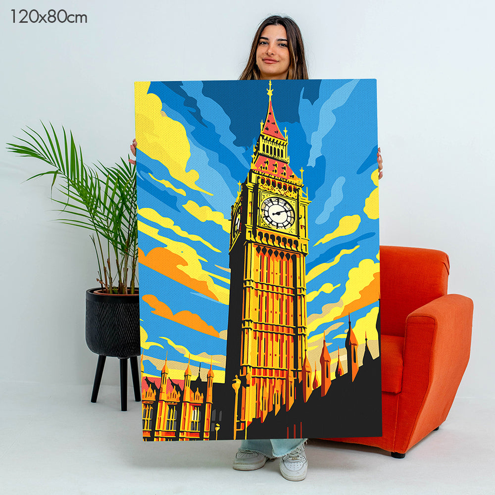 Big Ben Golden Hour - Paint By Numbers Kit