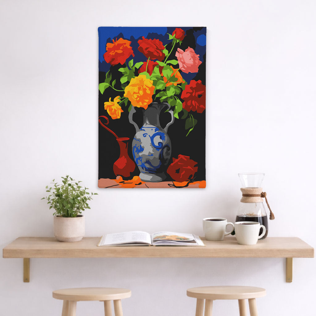Vivid Flower Pot - Paint By Numbers Kit