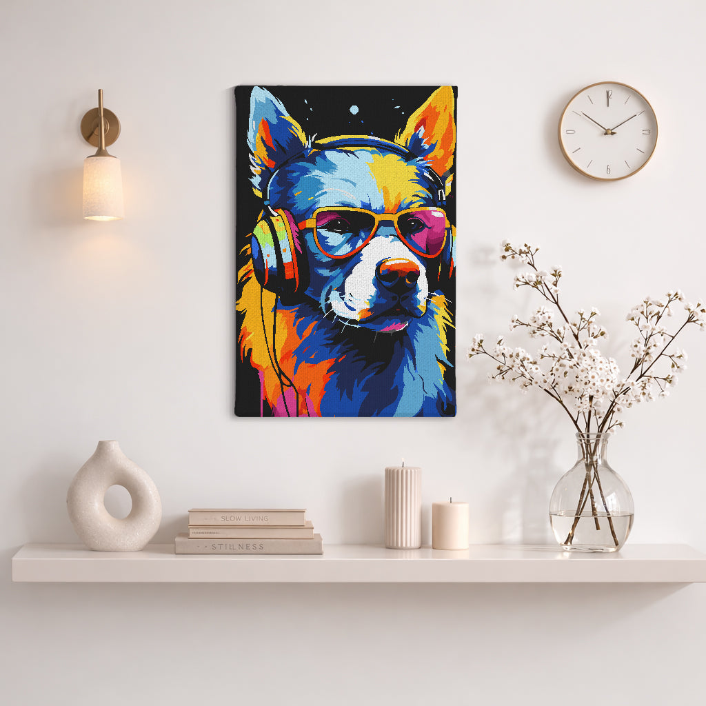 الكلب الموسيقي - مجموعة الرسم حسب الأرقام