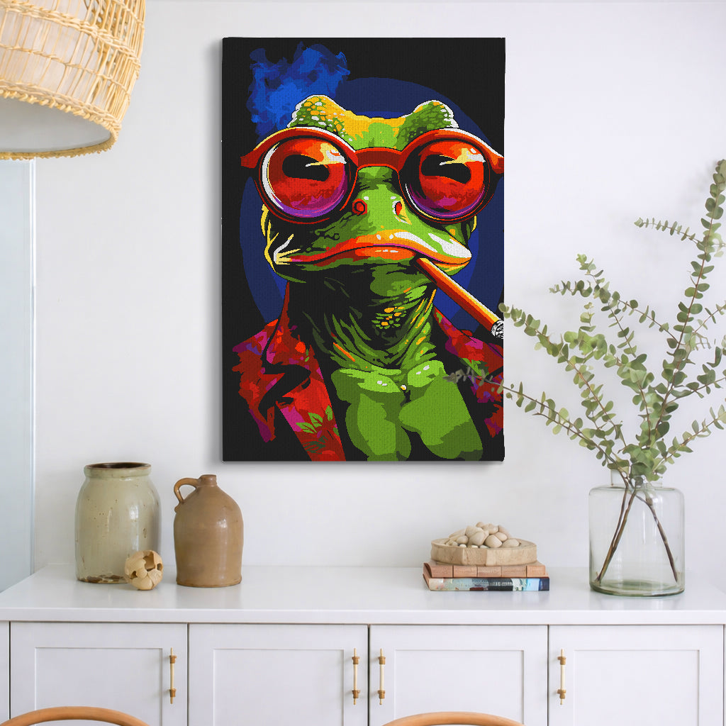 Relaxed Frog - Paint By Numbers Kit