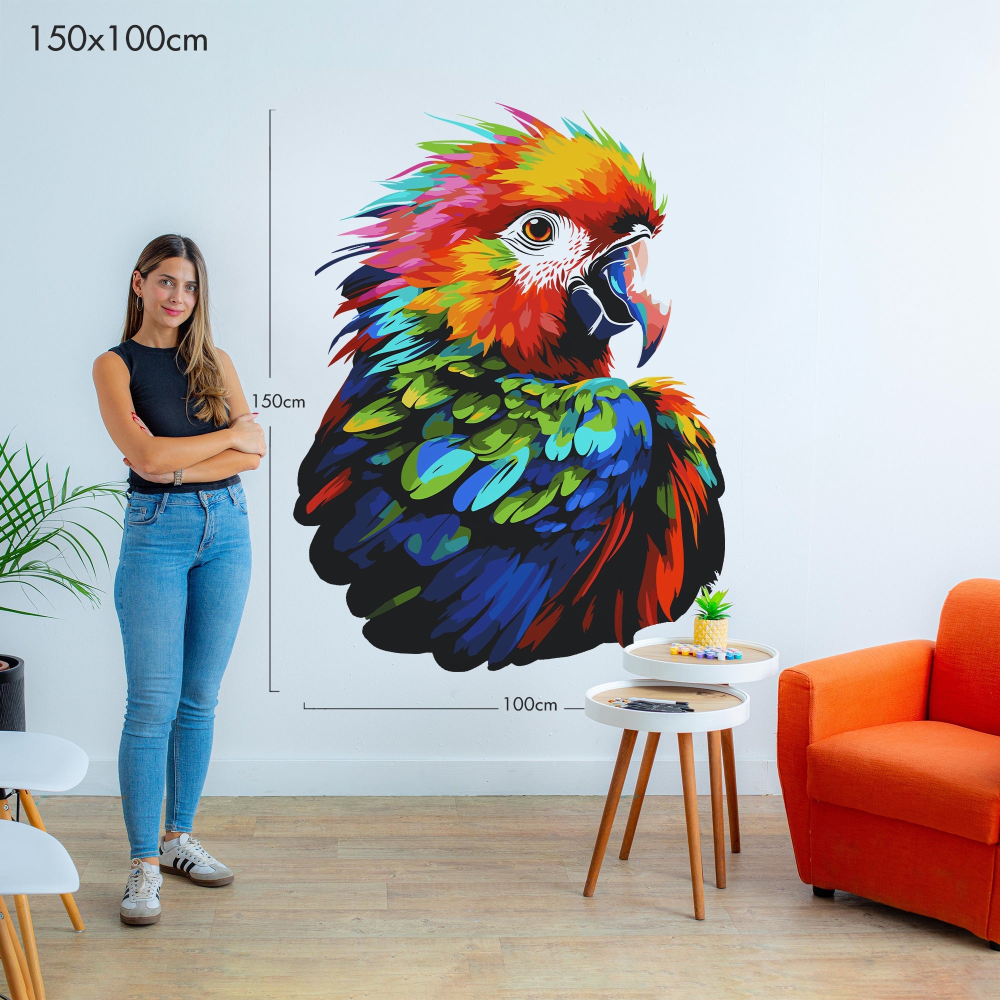 Exotic Parrot - Murals by Numbers Kit