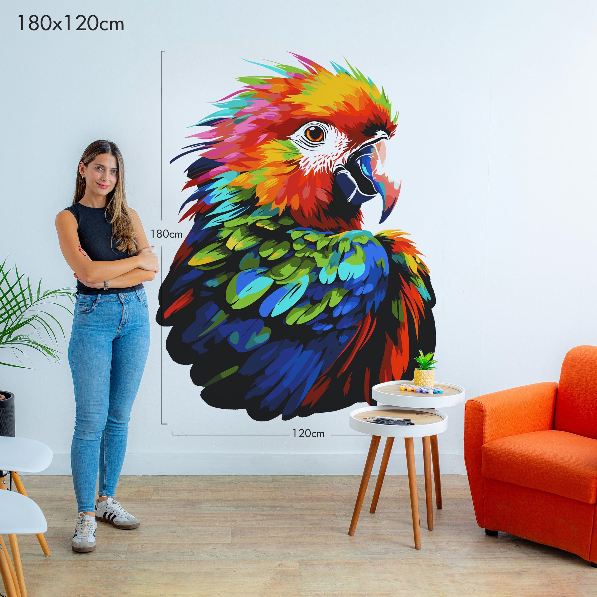 Exotic Parrot - Murals by Numbers Kit