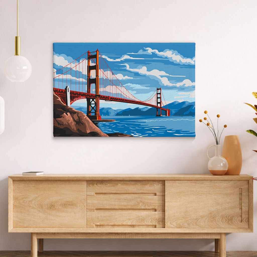 جسر البوابة الذهبية - مجموعة الرسم حسب الأرقام