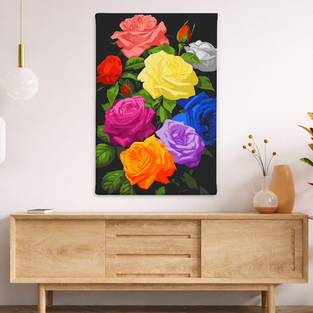 7 Shades of Roses - Paint By Numbers Kit