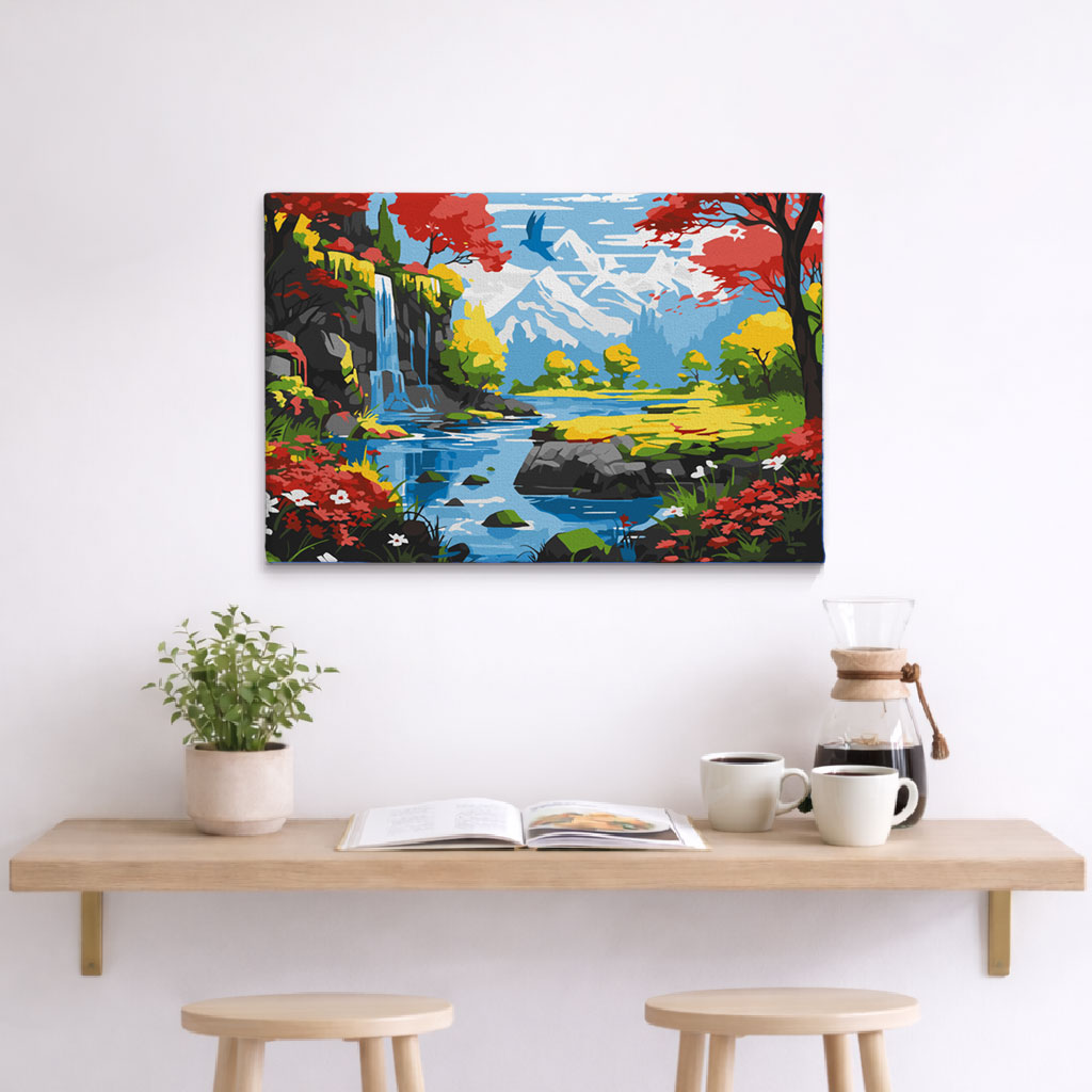 Tranquil River Valley - Paint By Numbers Kit