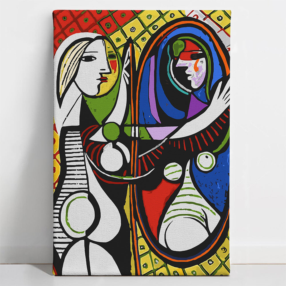 Girl Before a Mirror by Pablo Picasso - Paint By Numbers Kit